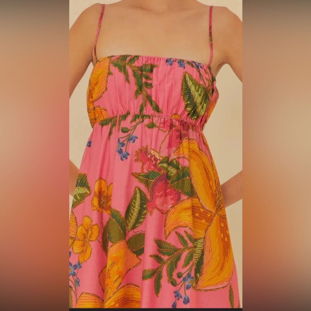 FARM Rio Pink Floral Maxi Dress / never worn - Picture 2 of 11